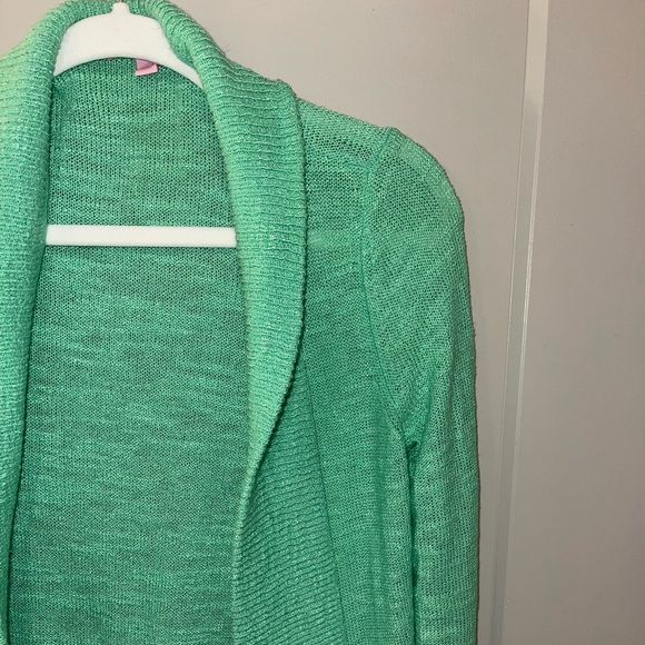 Lilly Pulitzer Green Loose Knit Cardigan - Picture 3 of 5